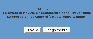 Image riavvio-spegnimento